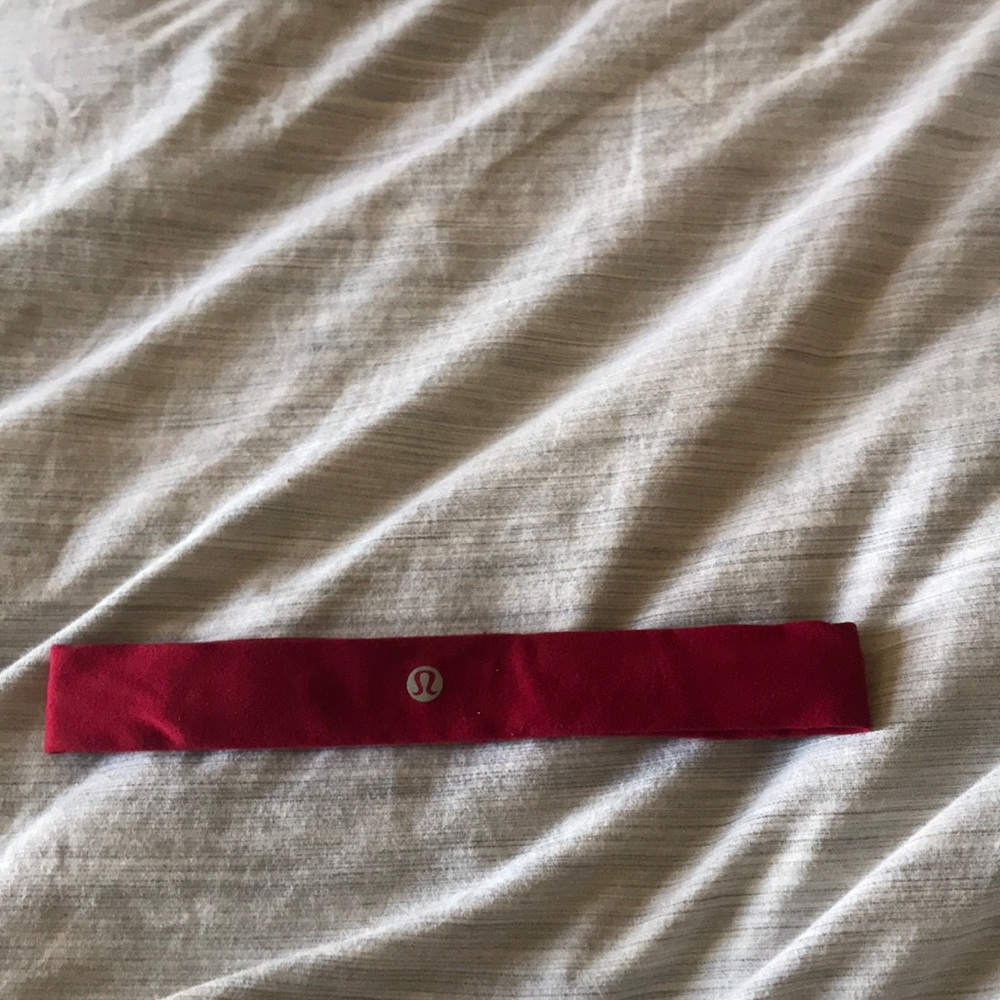 Red lululemon headband